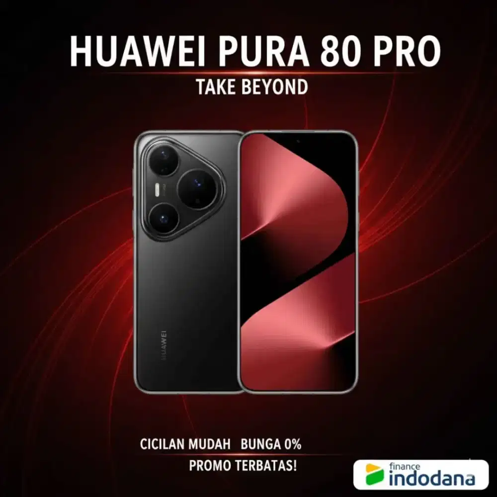Huawei Pura 80 Pro Baru Bonus Huawei Fit 4 Pro | Bisa Cicilan Indodana