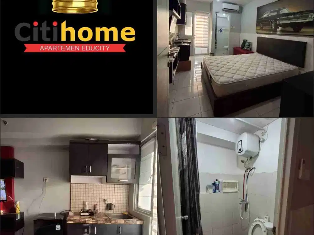 menyewakan apartemen educity 1BR bulanan bycitihome