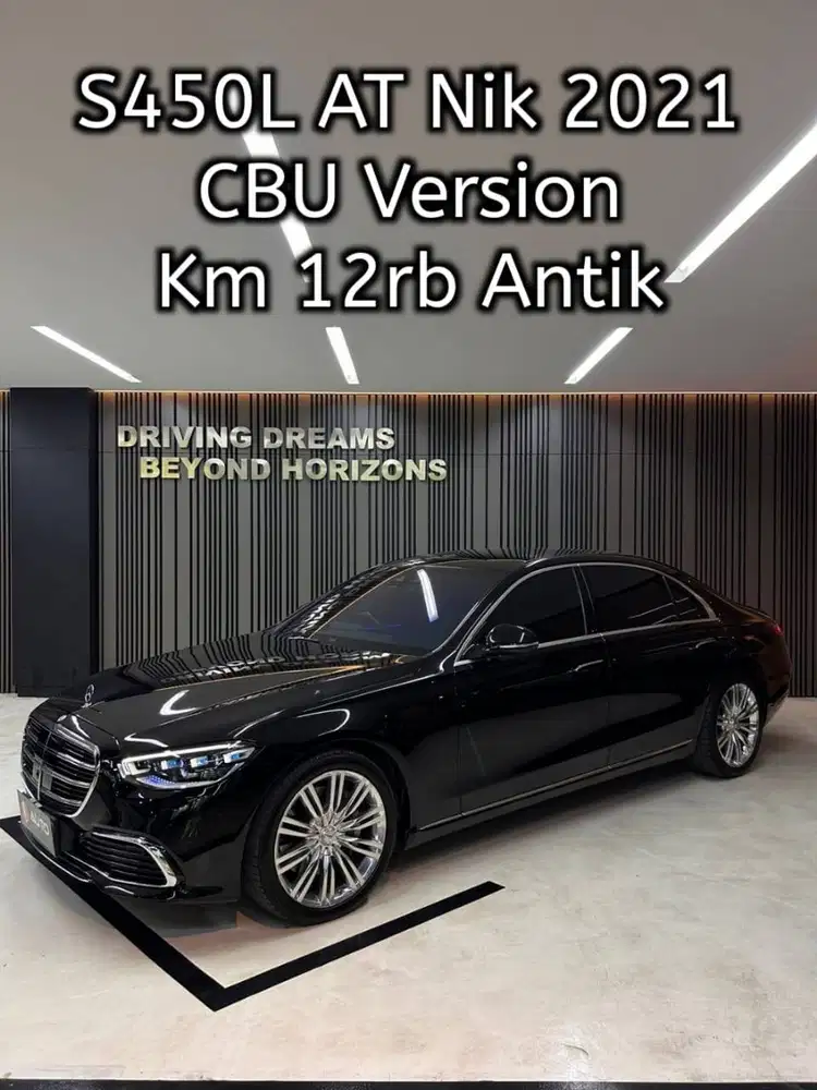 Mercedes Benz S450 2022 Hitam S450L AT Mercy B1288UD Km12rb Nik 2021