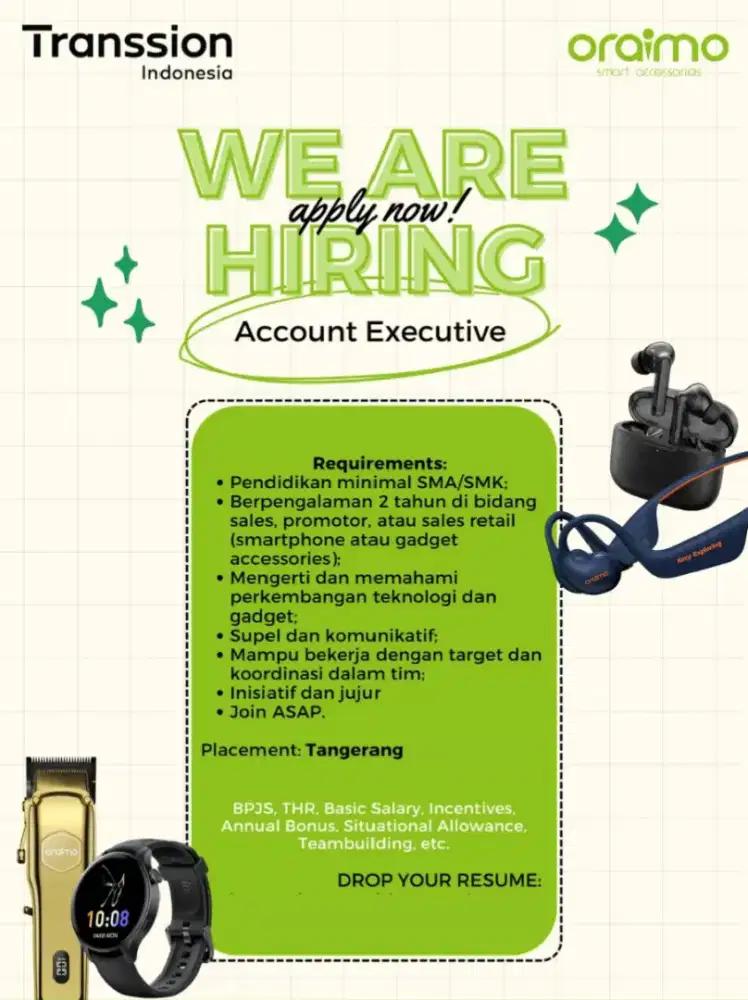 Sales Aksesoris hp brand Oraimo