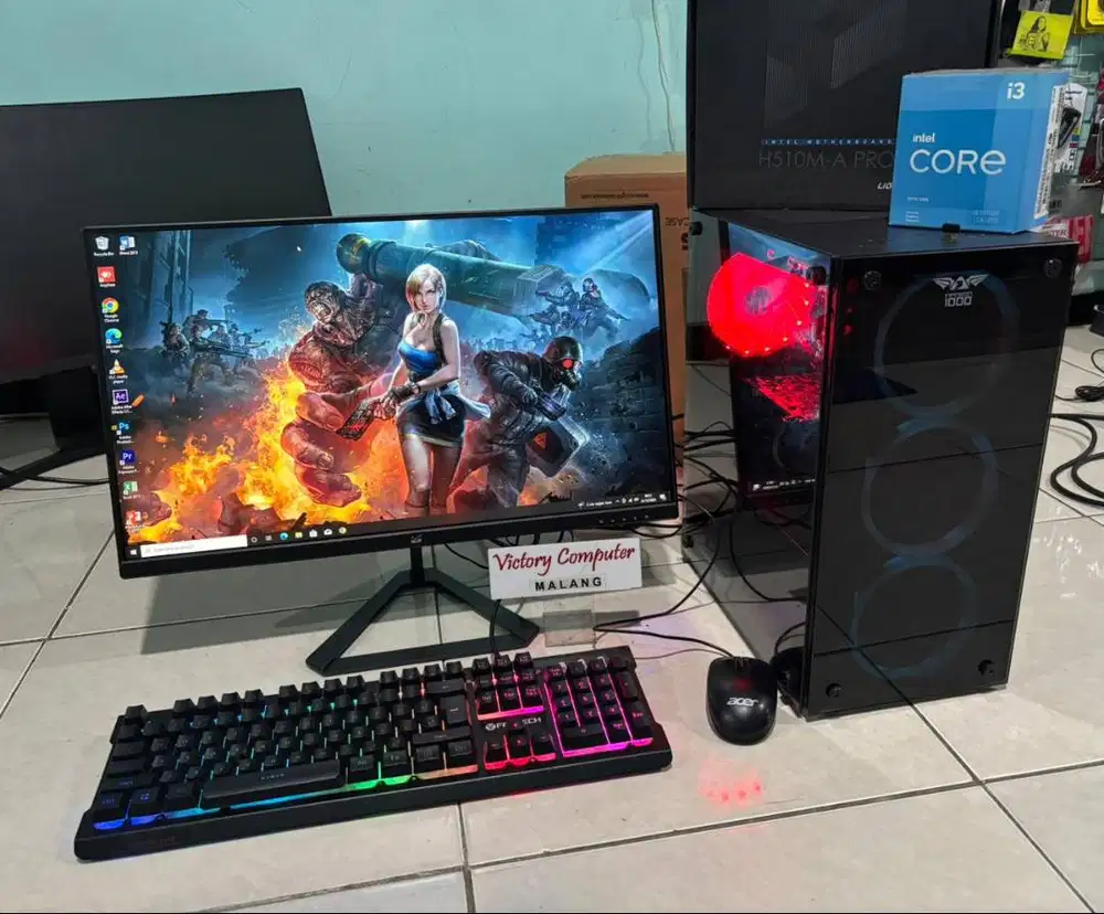 PC KOMPUTER RAM 16Gb SSD VGA GTX950 DDR5 Game & Desain