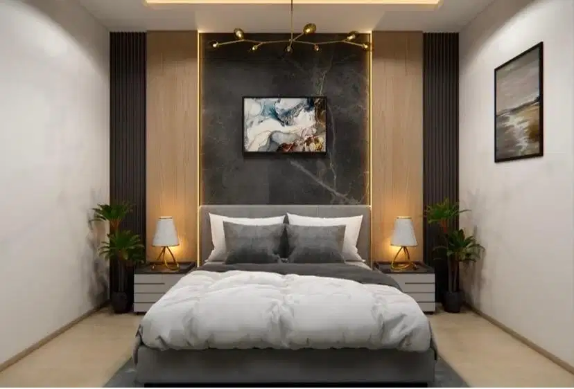 interior desain kitchen set kamar set wardrobe lemari backdrop tv