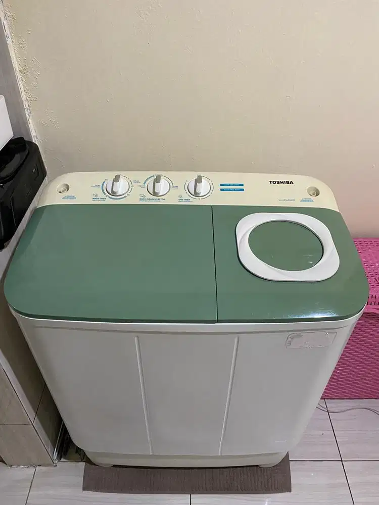 Mesin Cuci Toshiba 2 Tabung VH-H85MN (WB) – Normal & Siap Pakai