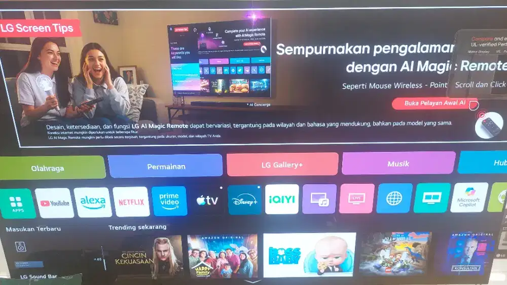 Jual led tv LG nanocell 55 inc baru type 55NANO80A