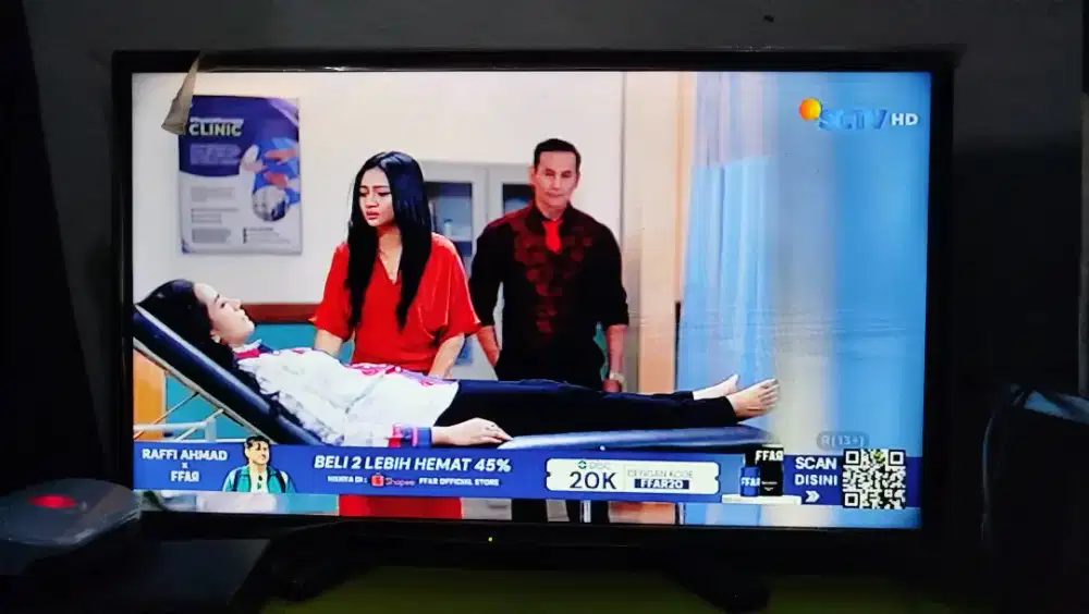 TV LED Toshiba 24 Inch + Set top box lengkap