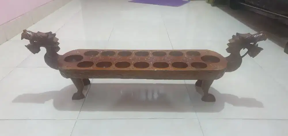 Mainan congklak kayu jati