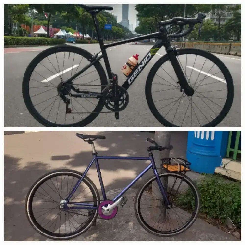 Dijual sepeda fixie dan roadbike