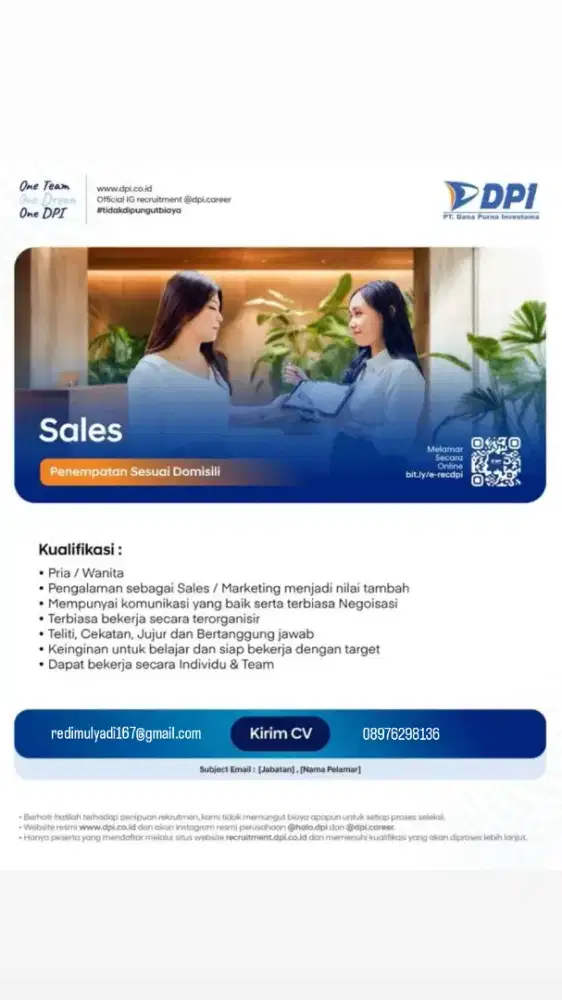 Loker Sales Promotor Lubuk Linggau