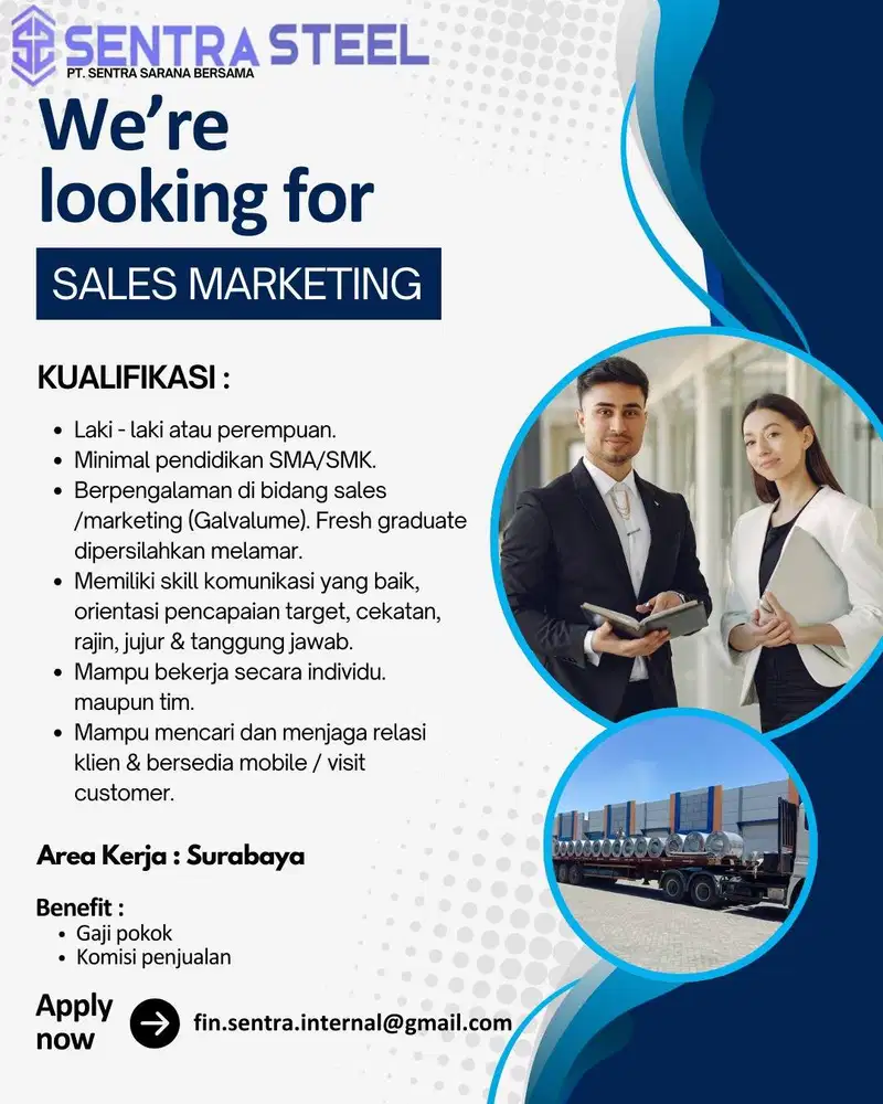 dibutuhkan segera sales marketing