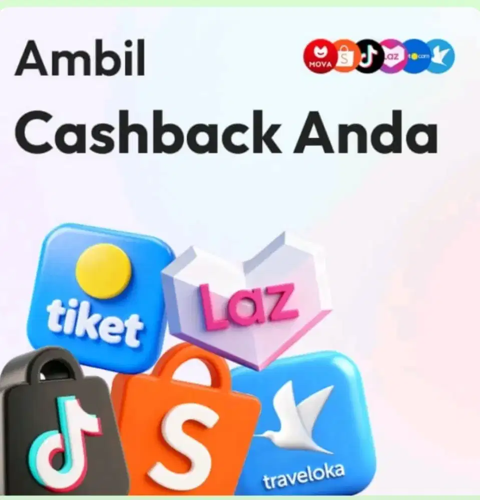 Suka belanja dapat cashback dan jika daftar dapat penghasilan
