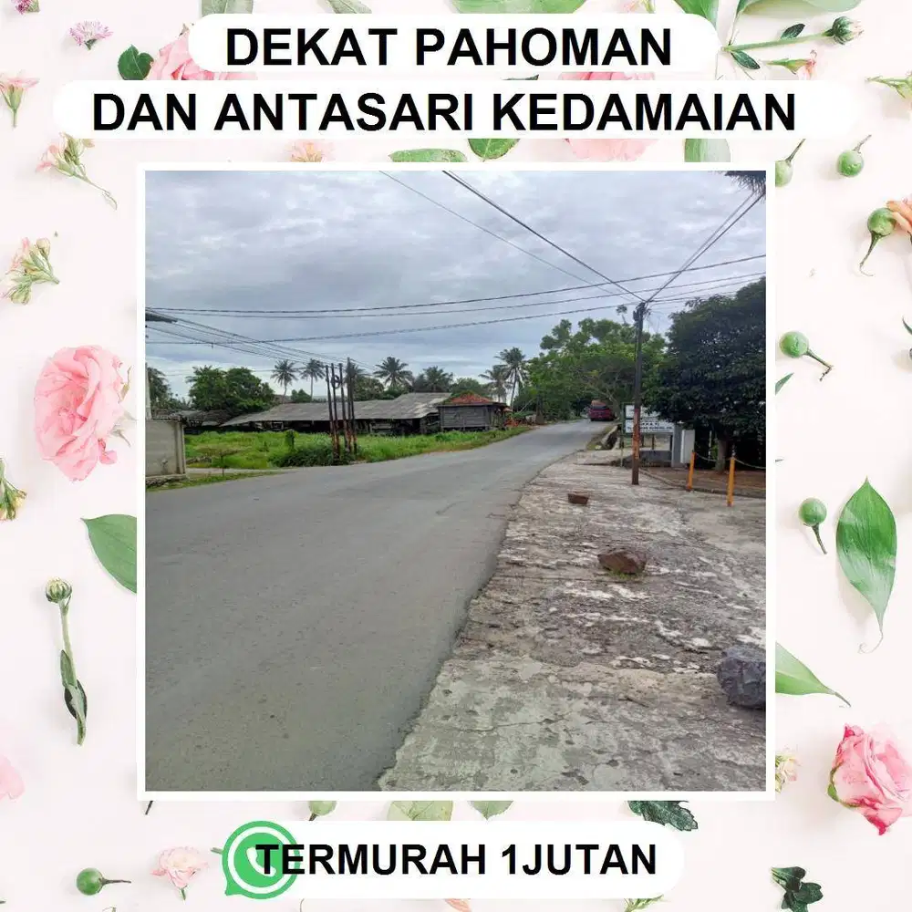 TANAH MURAH DI KEDAMAIAN PALING DEKAT KE JALAN RAYA RIDWAN RAIS