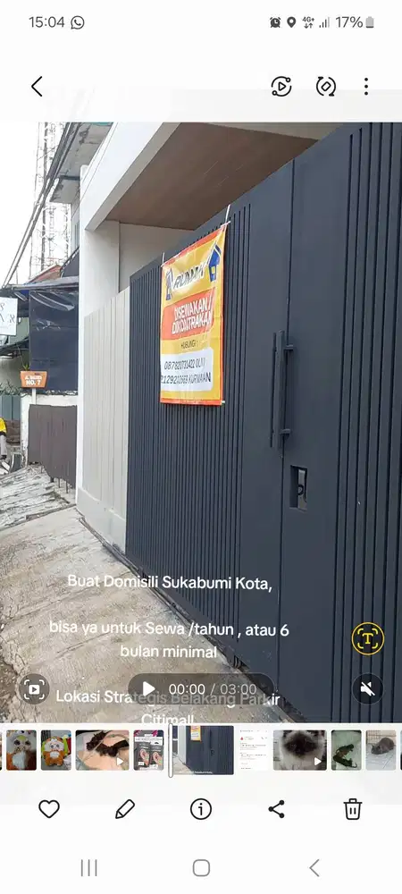 Sewa Rumah Beres Renovasi Min 6bln