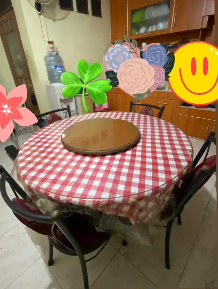 Meja + kursi makan