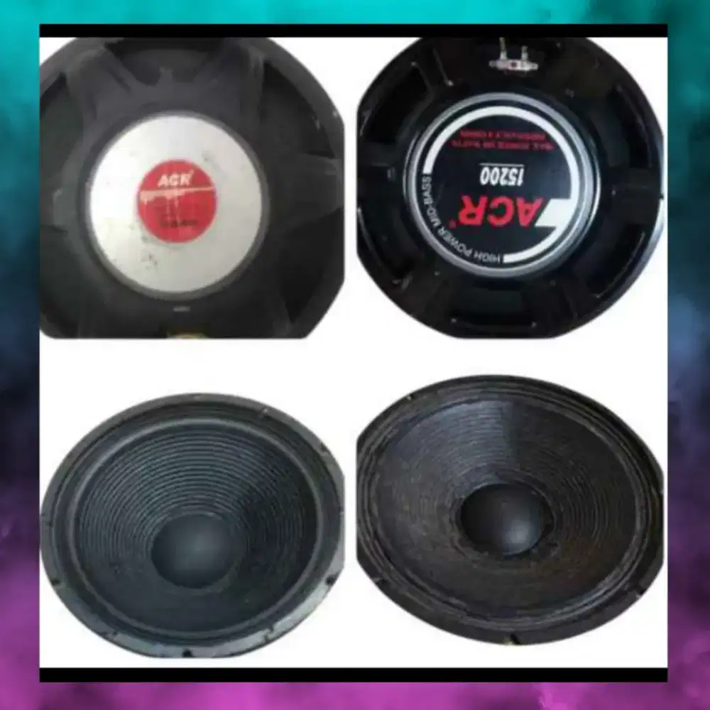 Speaker Komponen 15 Inch ACR 15200 2 Unit