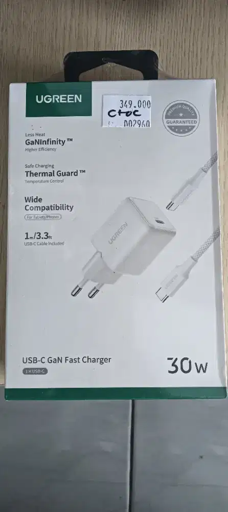 TRAVEL CHARGER UGREEN C TO C 30W BARU!!!SEGEL!!!