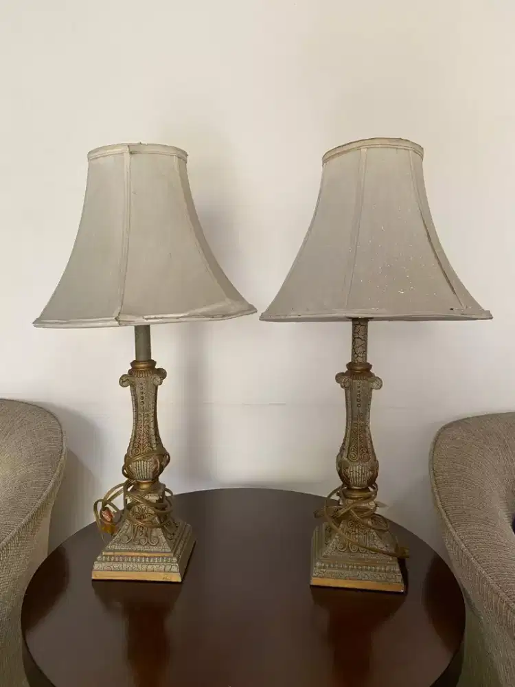 Sepasang Lampu Meja Davinci Klasik Vintage - 2pcs (Table Lamp)