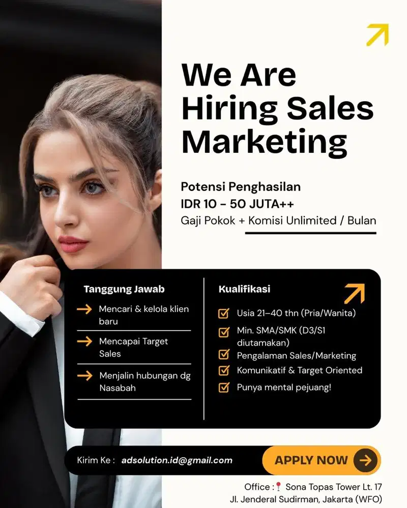 Lowongan Kerja Sales Marketing Pialang/Broker Forex