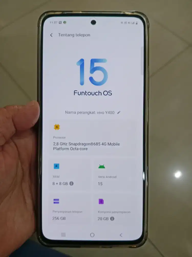 Vivo y400 8/128