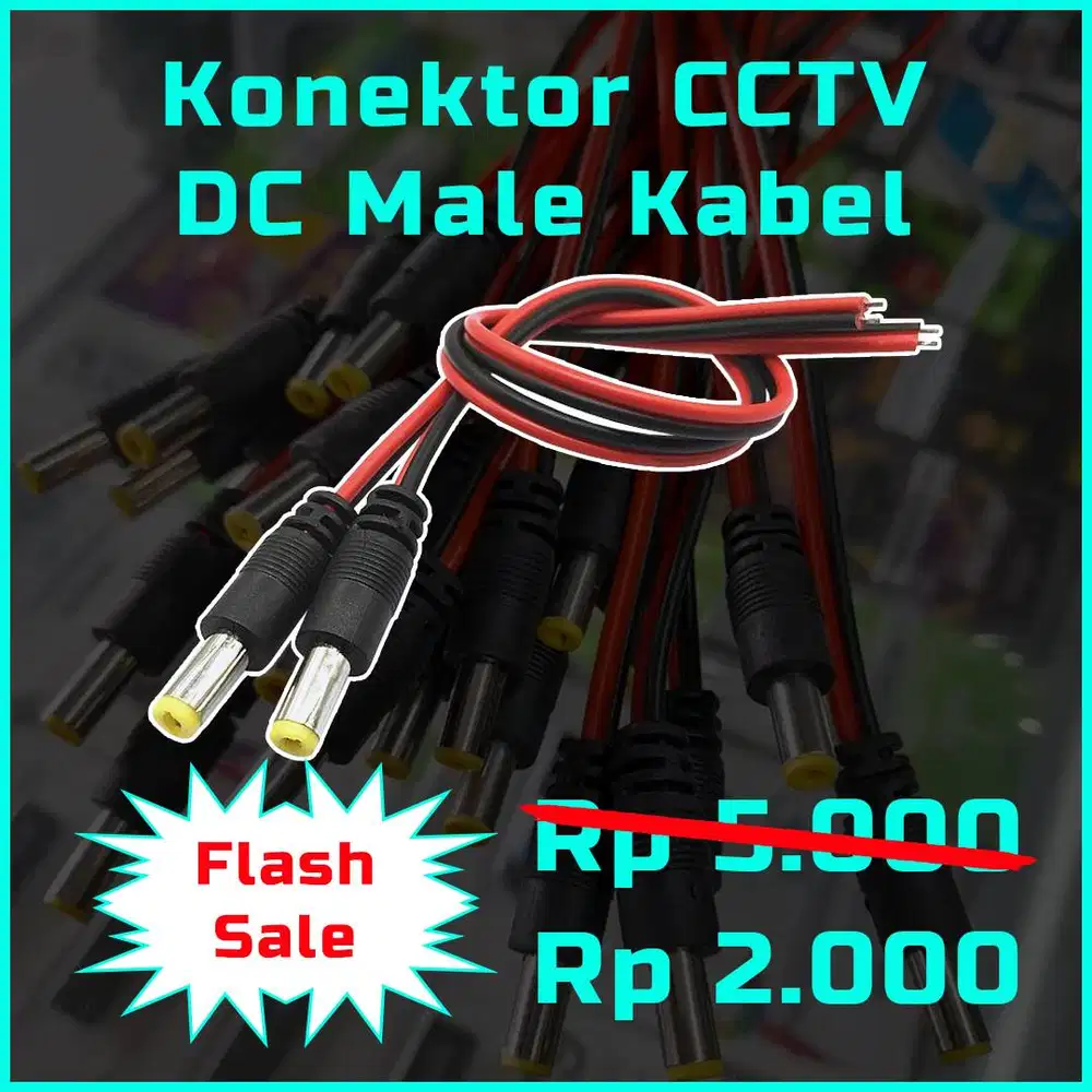 Flash Sale - Konektor CCTV DC Male Kabel