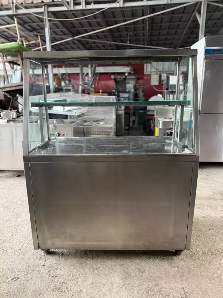 ETALASE KACA / BOOTH JUALAN / GEROBAK

Dimensi 120x70x85-155