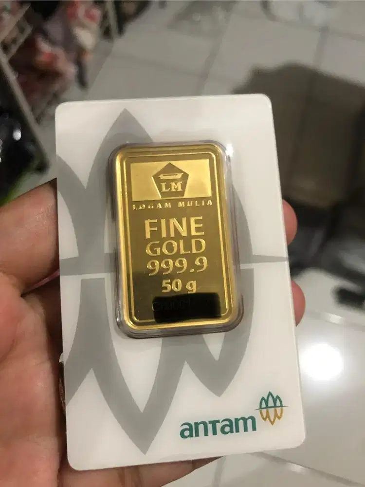 Logam Mulia 50gr Antam tahun 2023