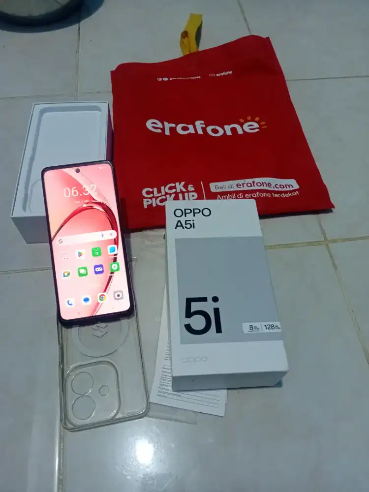 Jual HP Oppo A5i
Spesifikasi:
- Jaringan: 4G LTE
- RAM: 8GBl/128GB