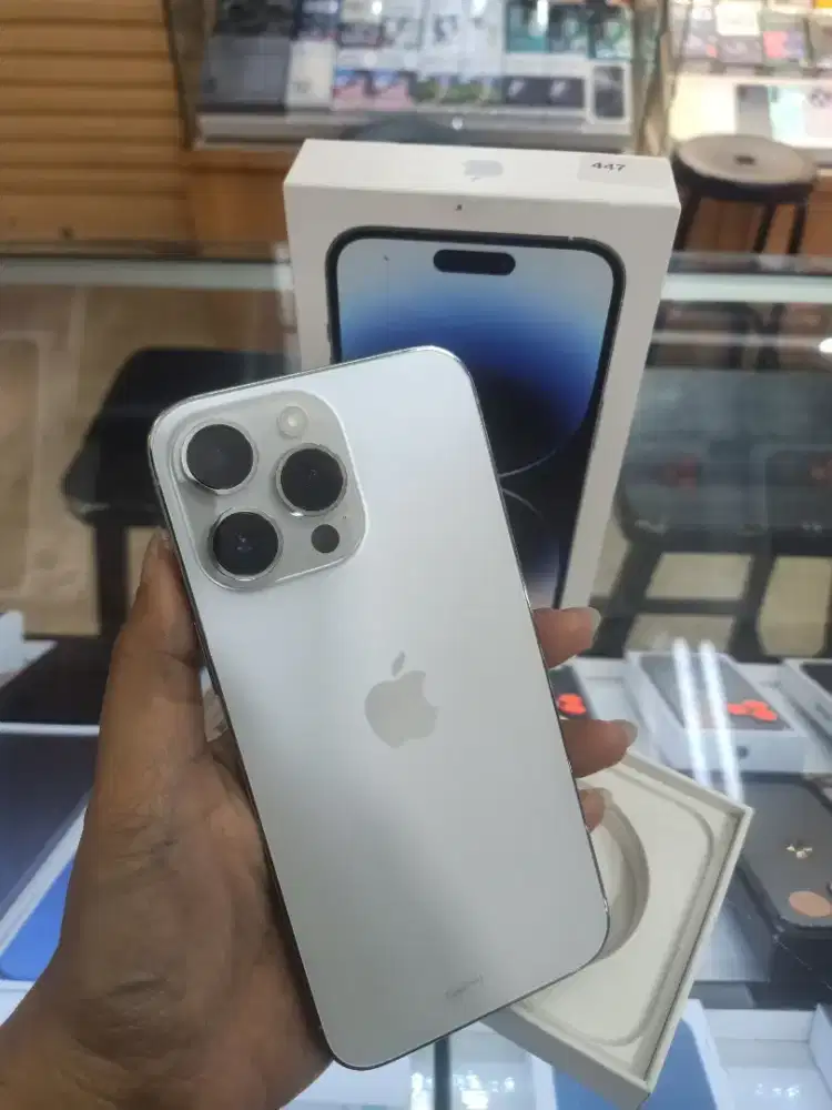 IPhone 14Pro Max 1TB Warna Silver Ex Garansi Resmi Super Mulusss