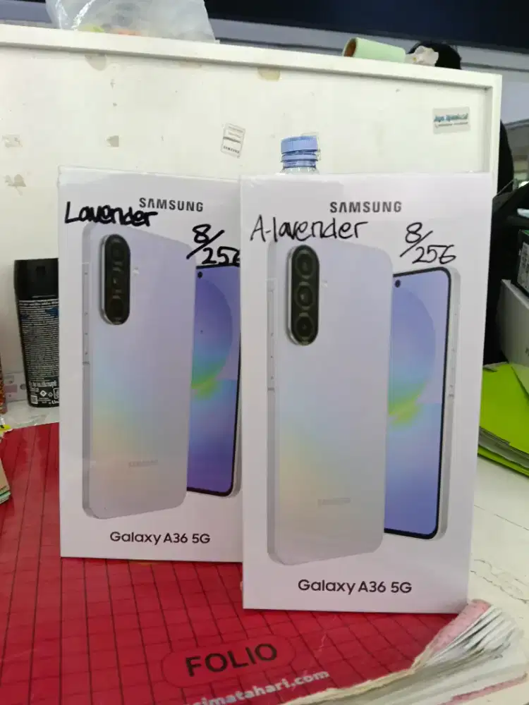 Samsung a36 5g 8/256 lavender Neww free temper dan sofcase
