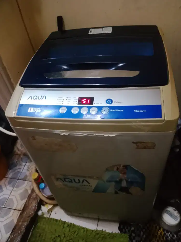 mesin cuci Aqua 1 tabung AQW-89XTf