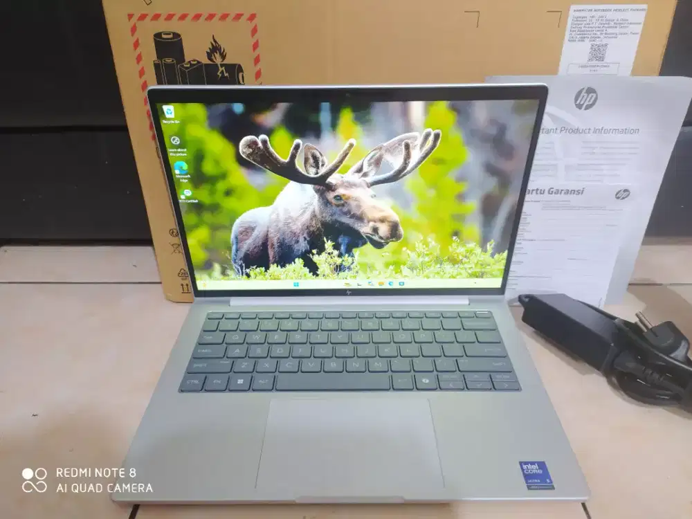 HP Elitebook 8 G1i/ Core ultra 5-235 with Ai/RAM16/SSD512/Garansi 2028