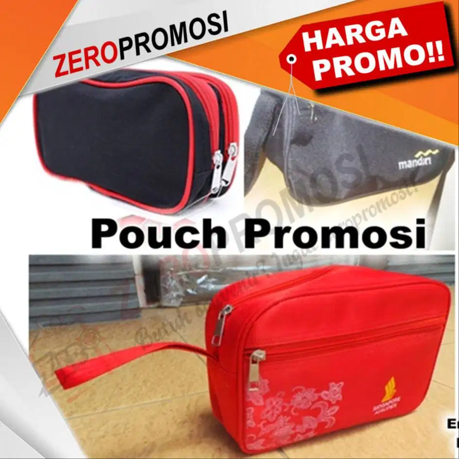 Pouch Bag Custom Logo Perusahaan — Cocok untuk Event & Gift Karyawan