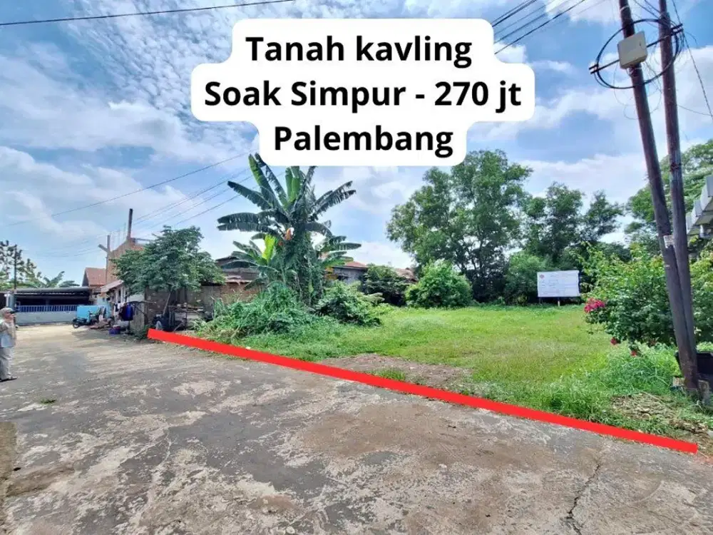 Tanah Kavling Soak Simpur Palembang | Akses Jalan | Harga 270 Juta