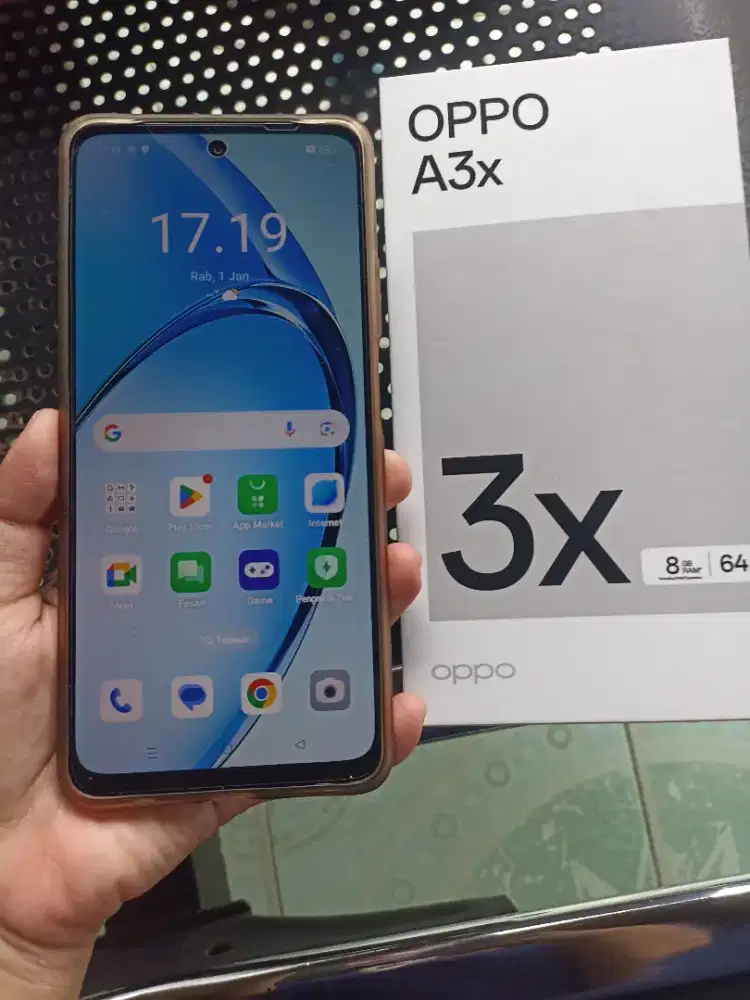 Oppo A3x ram 4+4/64 fullset bagus