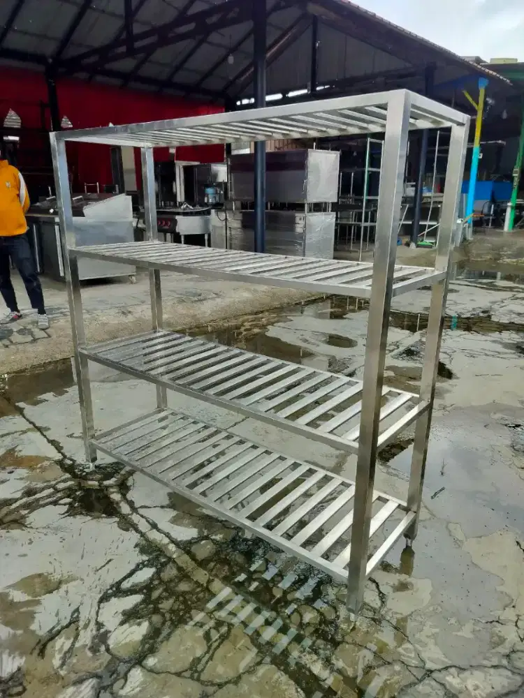 Rak tirisan 4 susun
Ukuran P 150 L 50 T 155
Kondisi baru

Harga 3,8jt