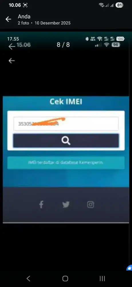 iPhone XR 128 all operator Kemenperin