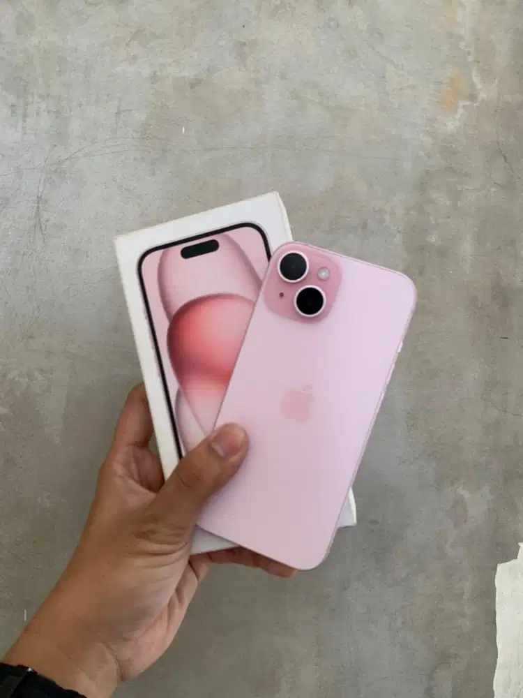 Iphone 15 128gb ibox pink garansi on