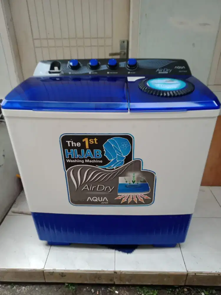 Jual mesin cuci merk aqua kpsitas 14kg masih mulus orisinilan