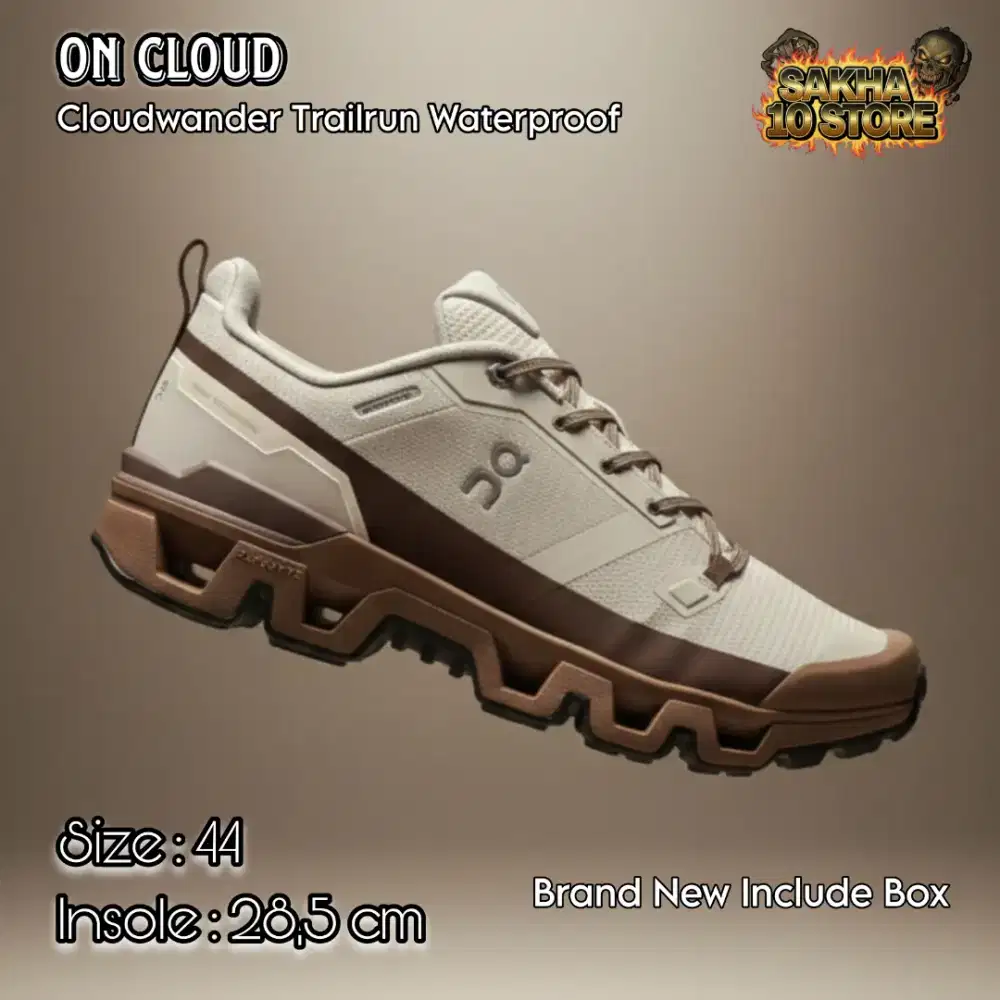 Sepatu Sneakers Pria/Wanita Casual/Trairun On Cloudwander Waterproof