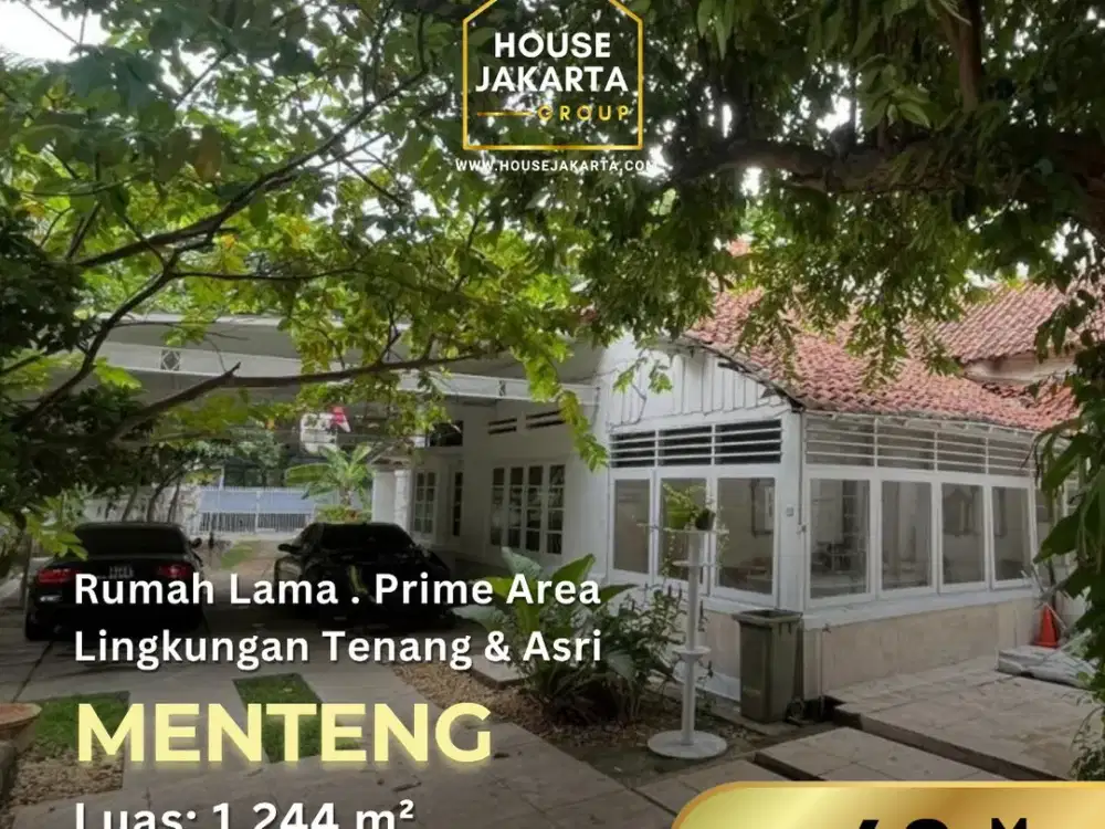 Dijual Rumah Eksisting Menteng Lokasi Strategis & Hijau