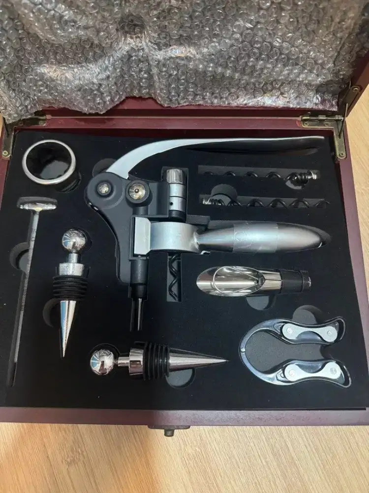 Wine opener set pembuka botol rabbit wine cork screw cooko