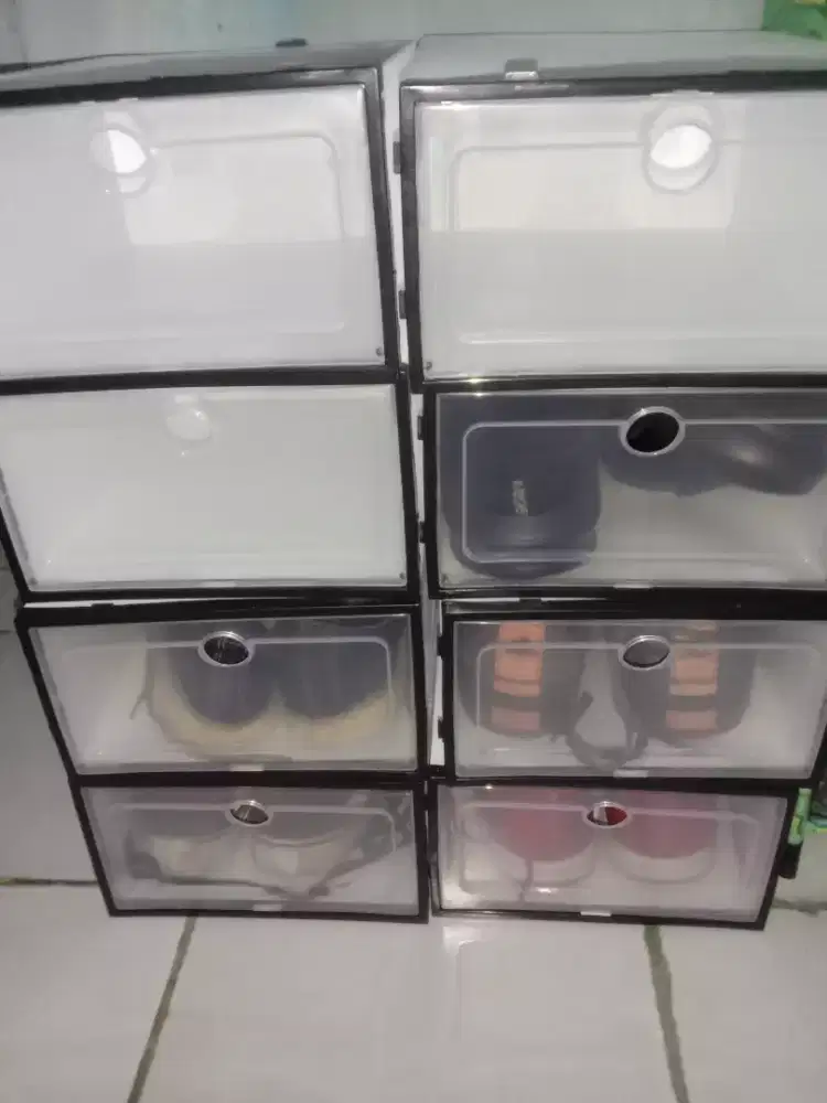 Kotak Sepatu Transparan (8pcs)
