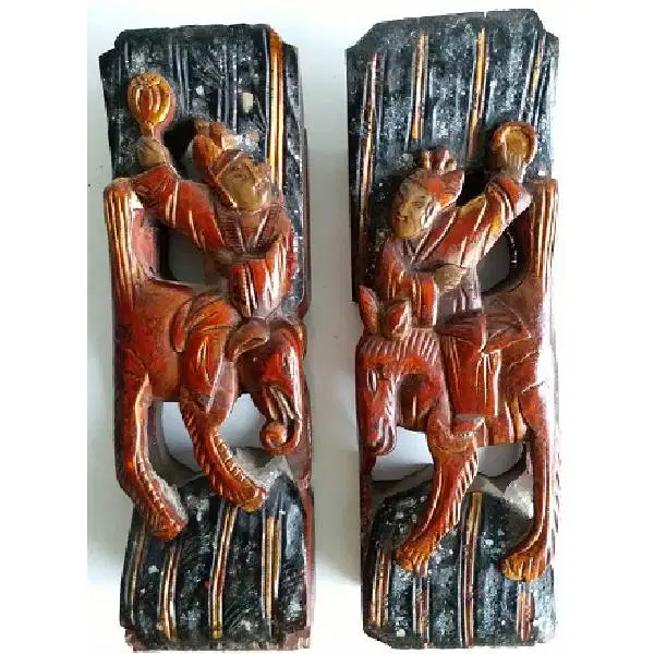 hiasan dinding / meja kuno kekaisaran Cina bahan kayu tua