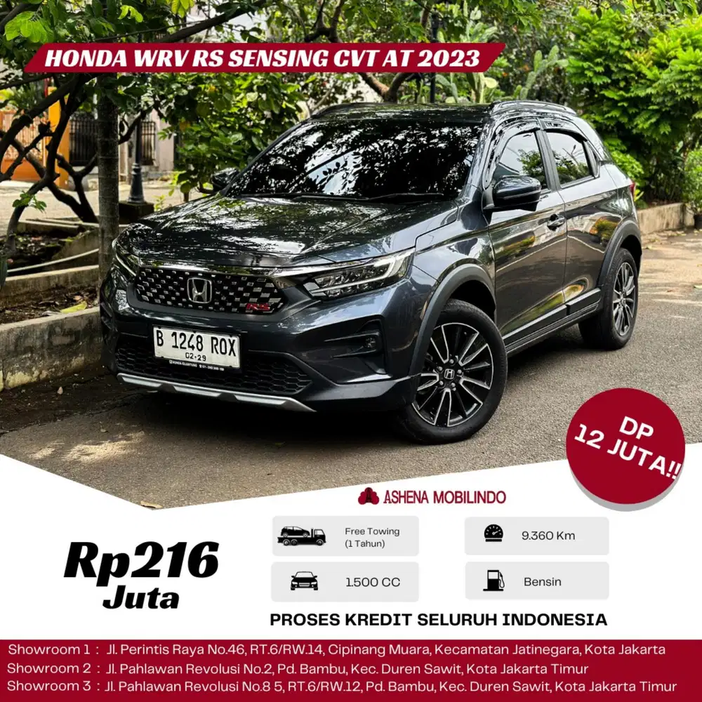 WRV Sensing RS CVT 2023 Grey DP 12jt Cash Atau Kredit Terbaik SeOLX!