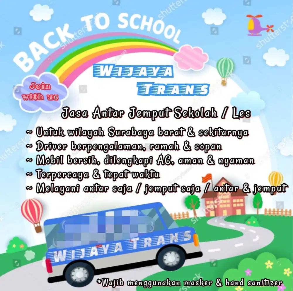 Antar Jemput Sekolah Surabaya barat