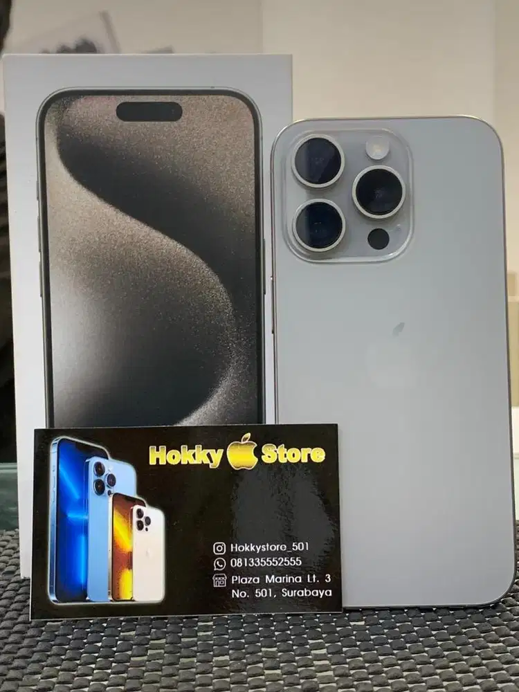 Iphone 15promax/256gb Natural titanium ex  garansi remsi bh 84%