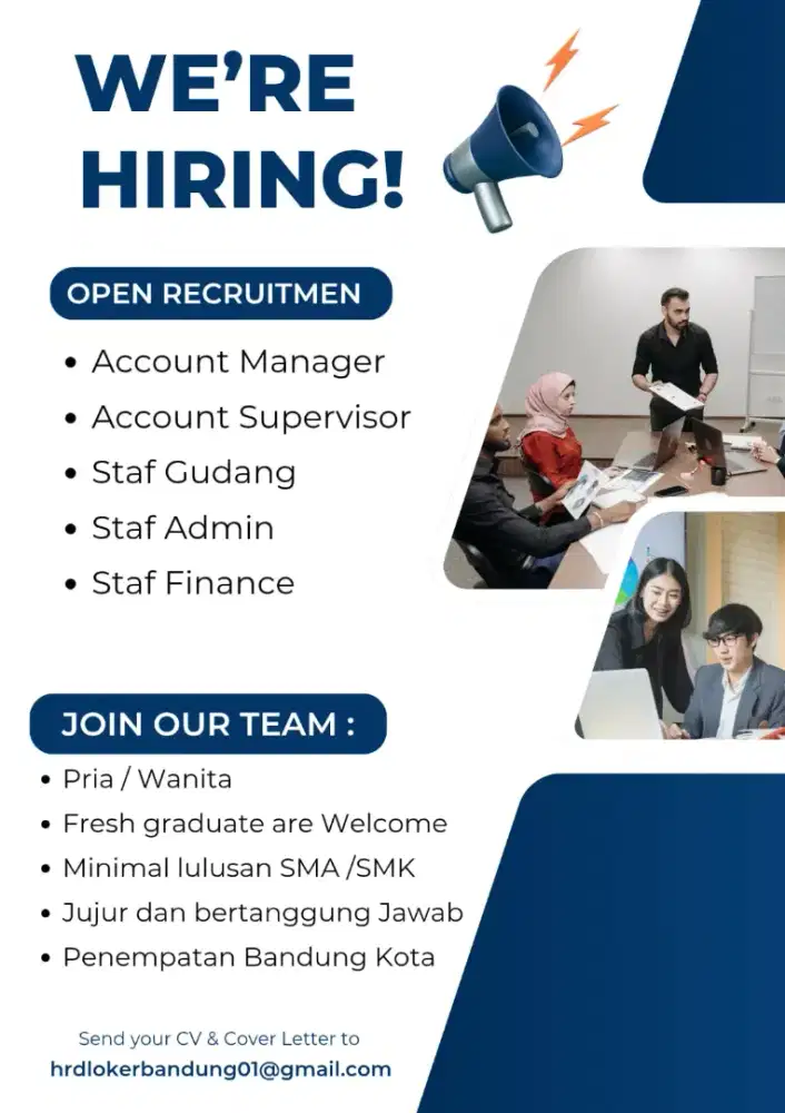 Loker Asisten Manajer Staf Admin Bandung