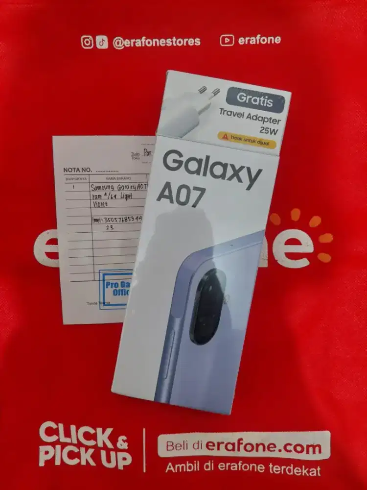 SAMSUNG A07 4/64 NEW SEGEL RESMI