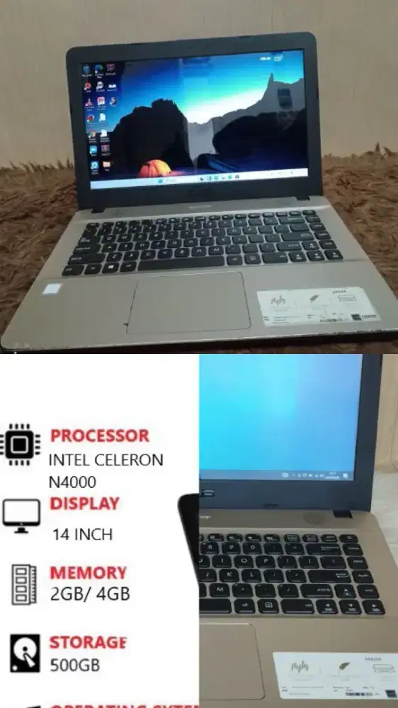 Dijual laptop asuz