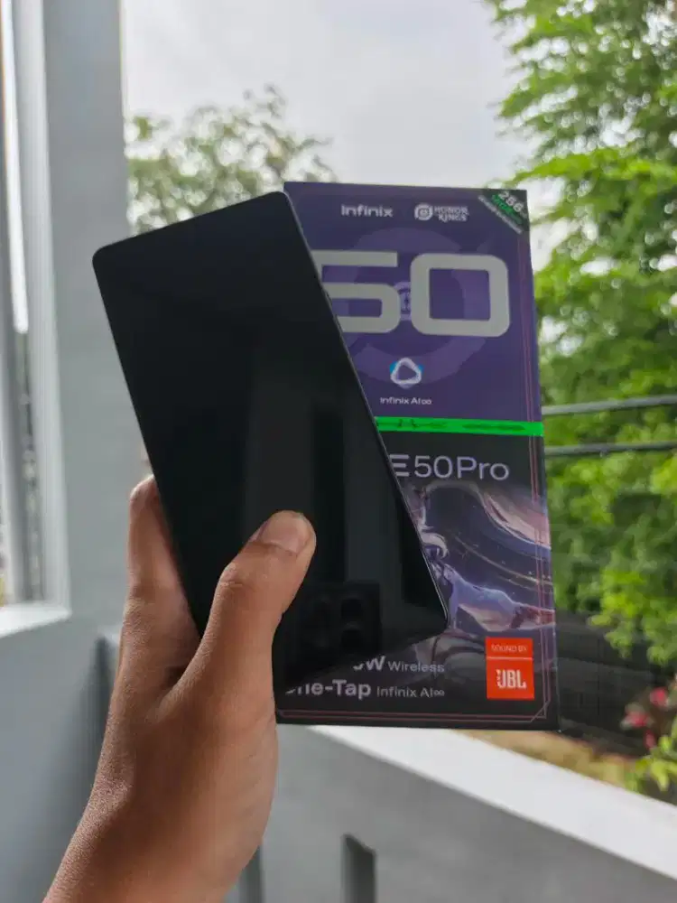 Infinix note 50 PRO 8/256 fullset hitam