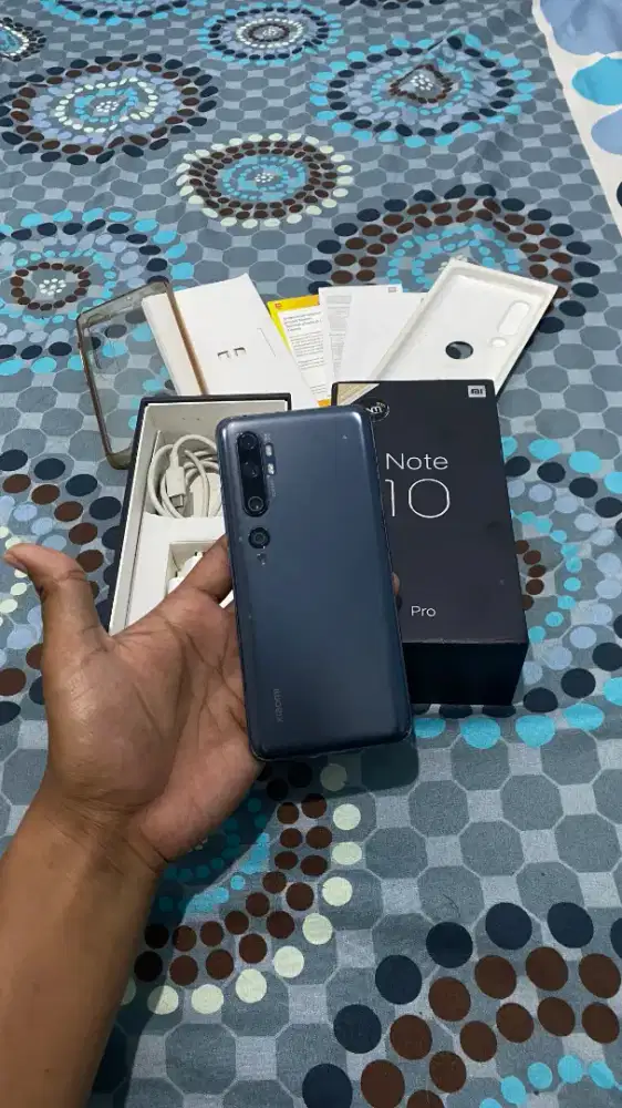 Mi Note 10 Pro 8/256gb resmi fullset, minus dkit HARGA PASS